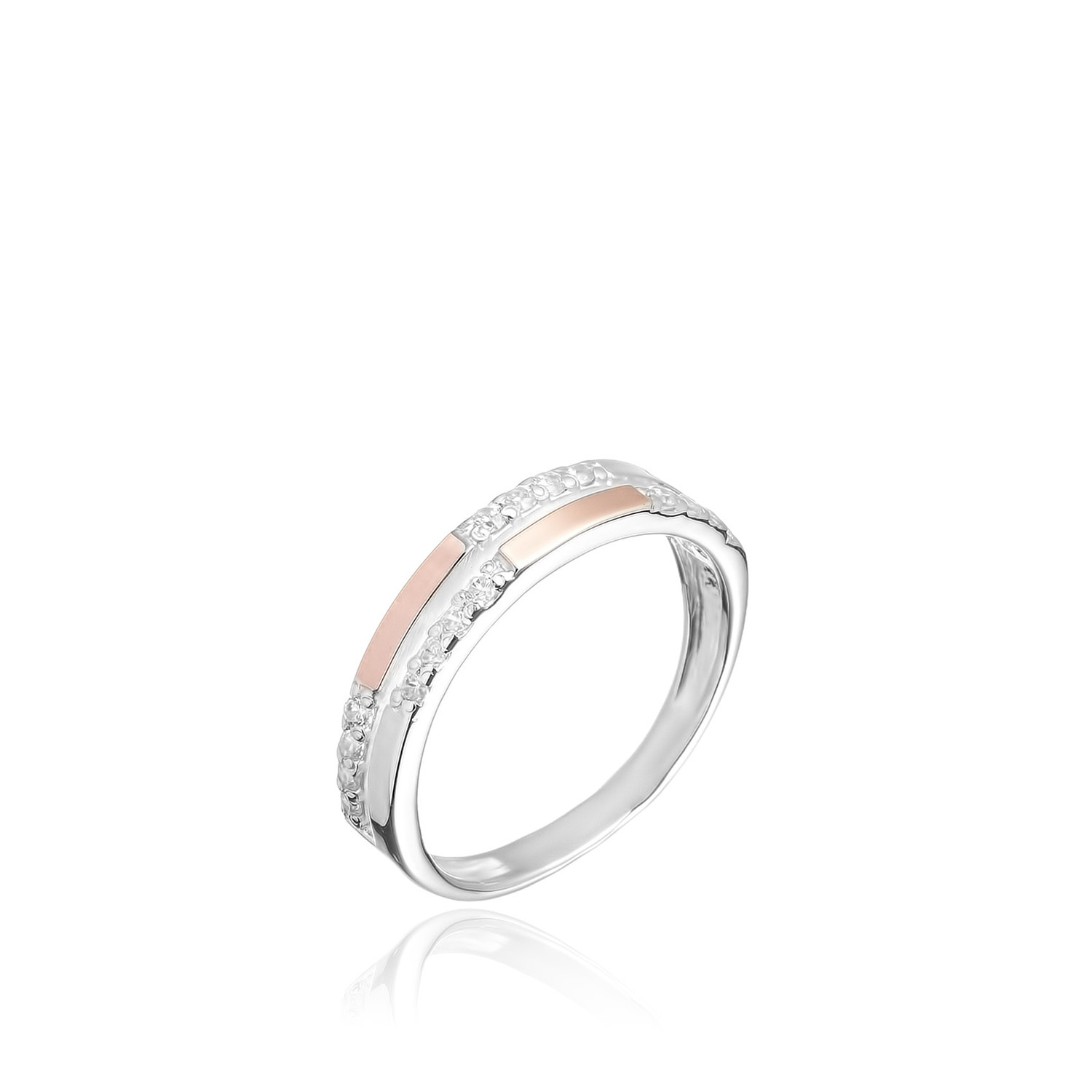 Кольцо Эльдорадо Серебро 925 Золото 375 (в т. ч. 0.04гр), артикул 1.1779зн