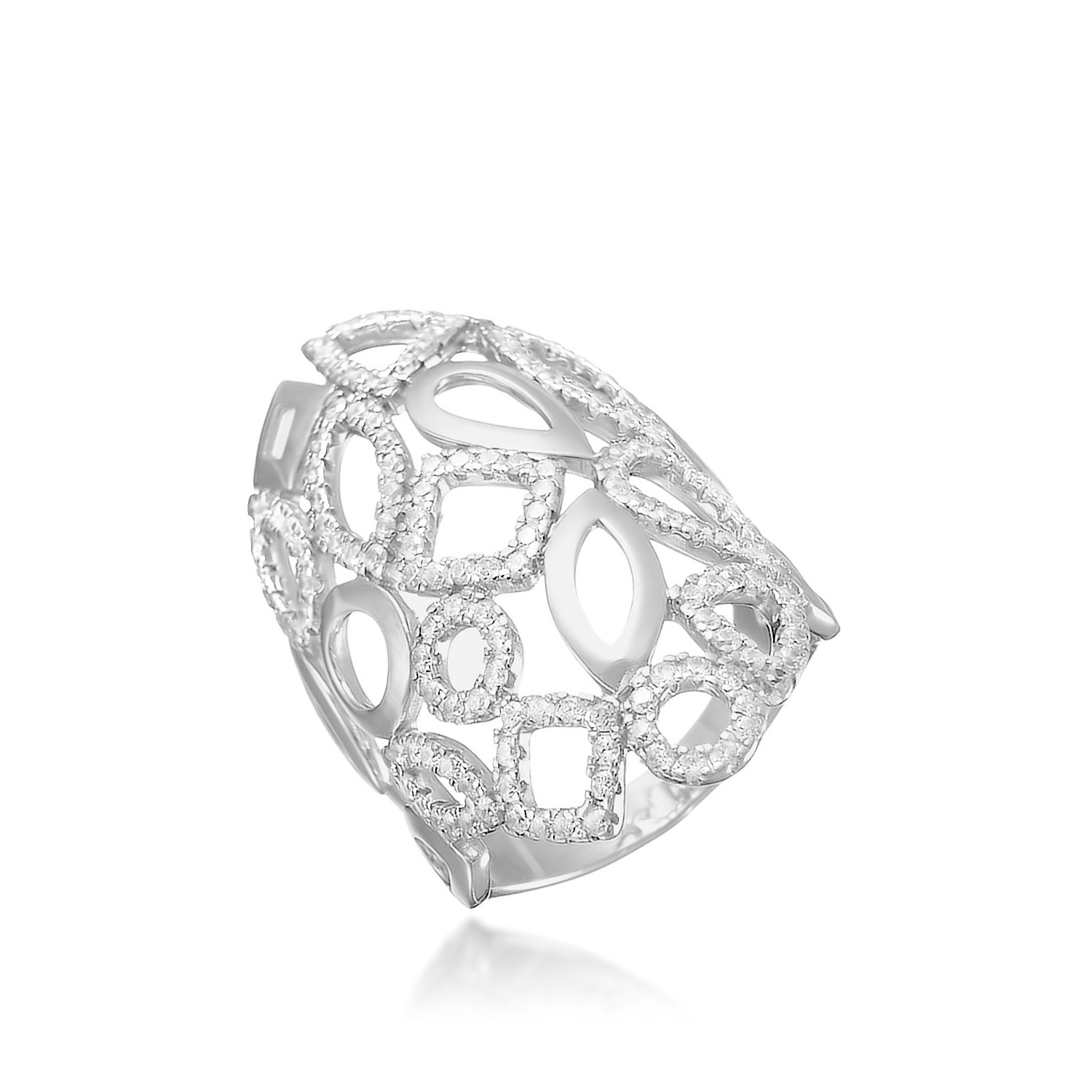 Кольцо Геометрия Серебро 925, артикул 1.1858р