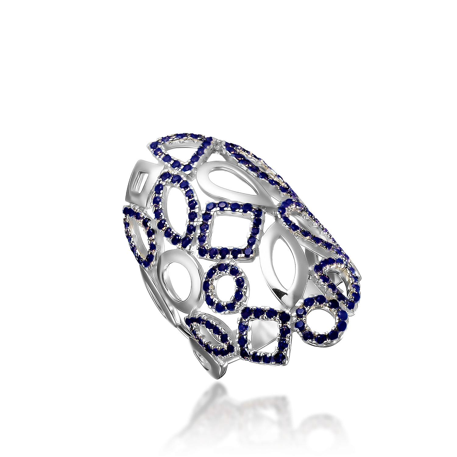 Кольцо Геометрия Серебро 925, артикул 1.1858р/ш