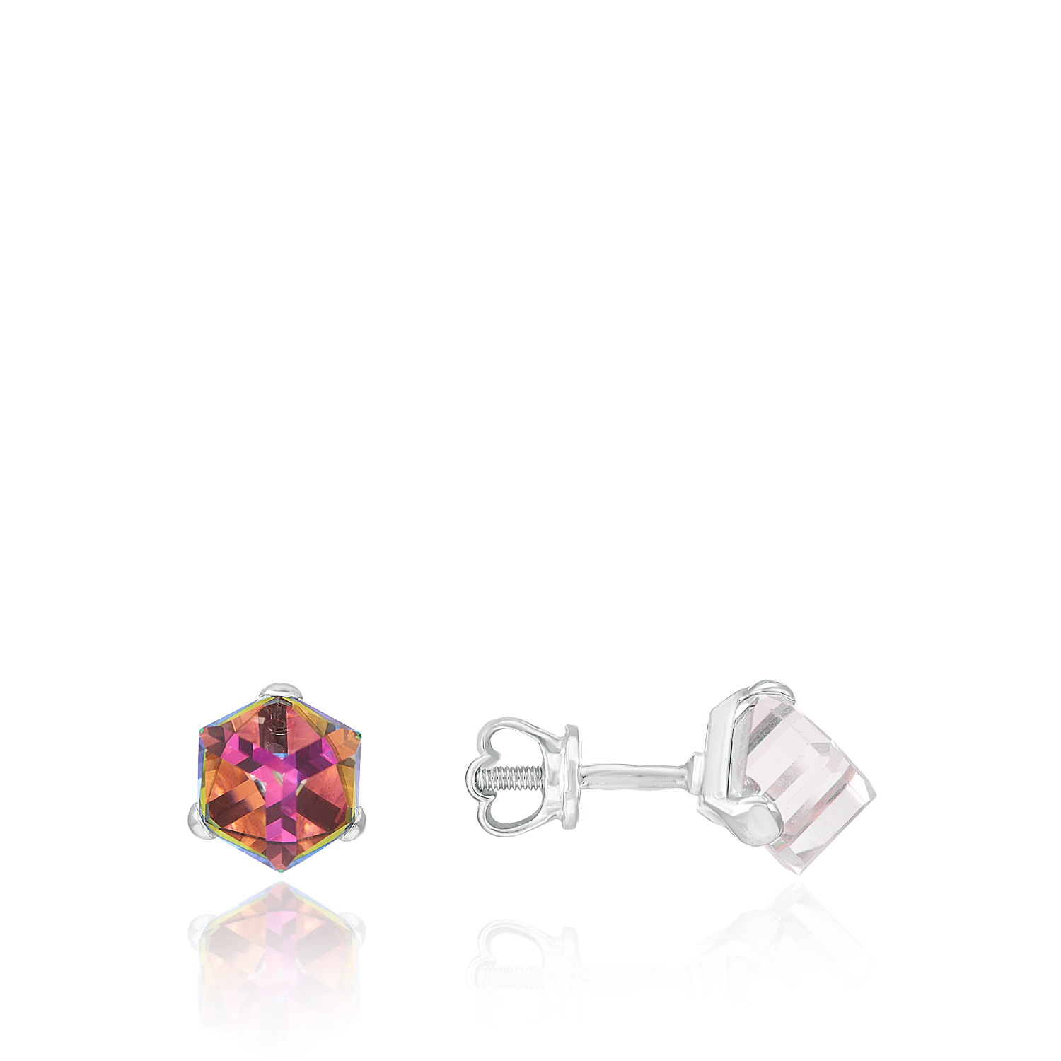 Серьги Иллюзия мини Серебро 925, артикул 1.20004м.р — изображение 5
