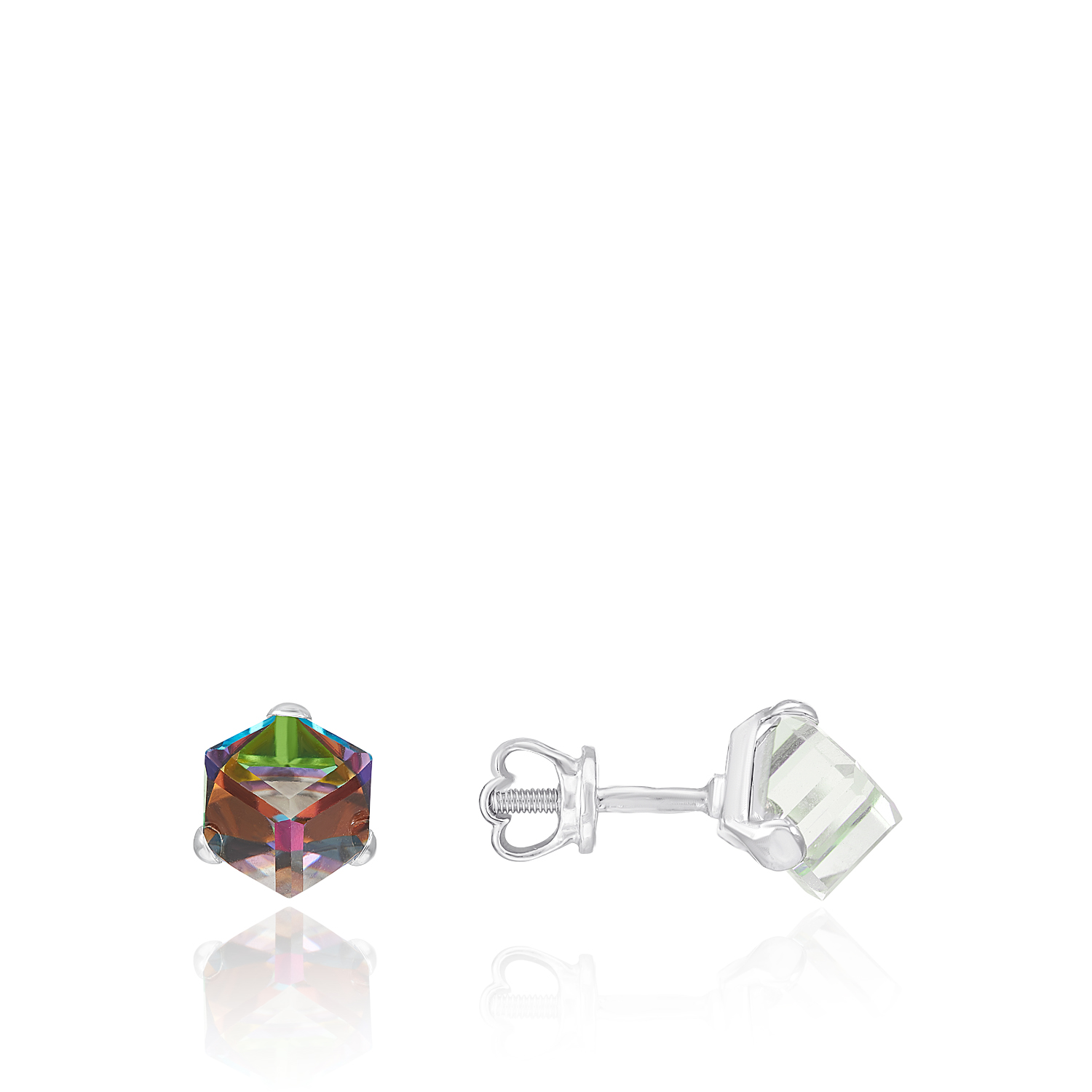 Серьги Иллюзия мини Серебро 925, артикул 1.20004м.р — изображение 4
