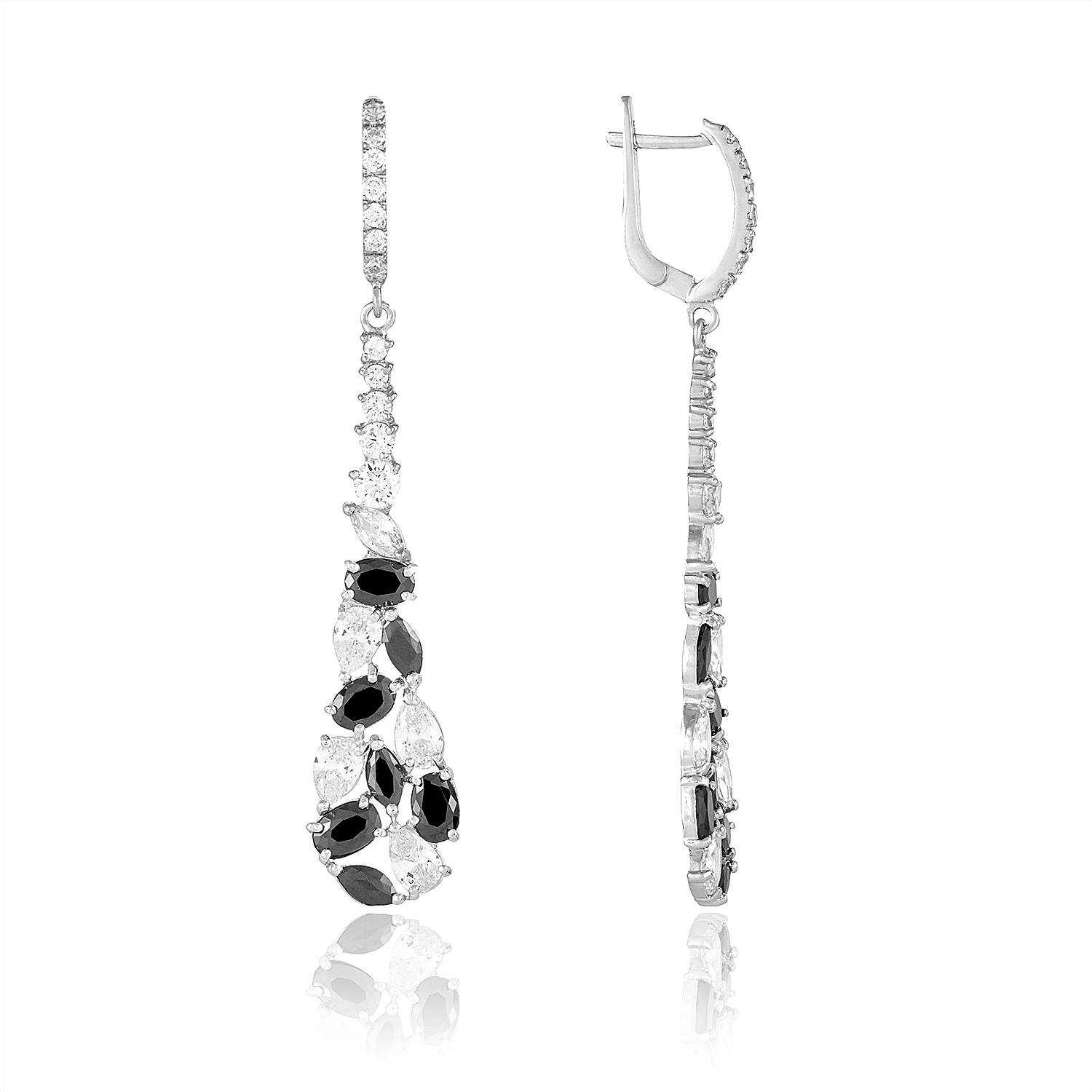 Серьги Монблан Серебро 925, артикул 1.20076р