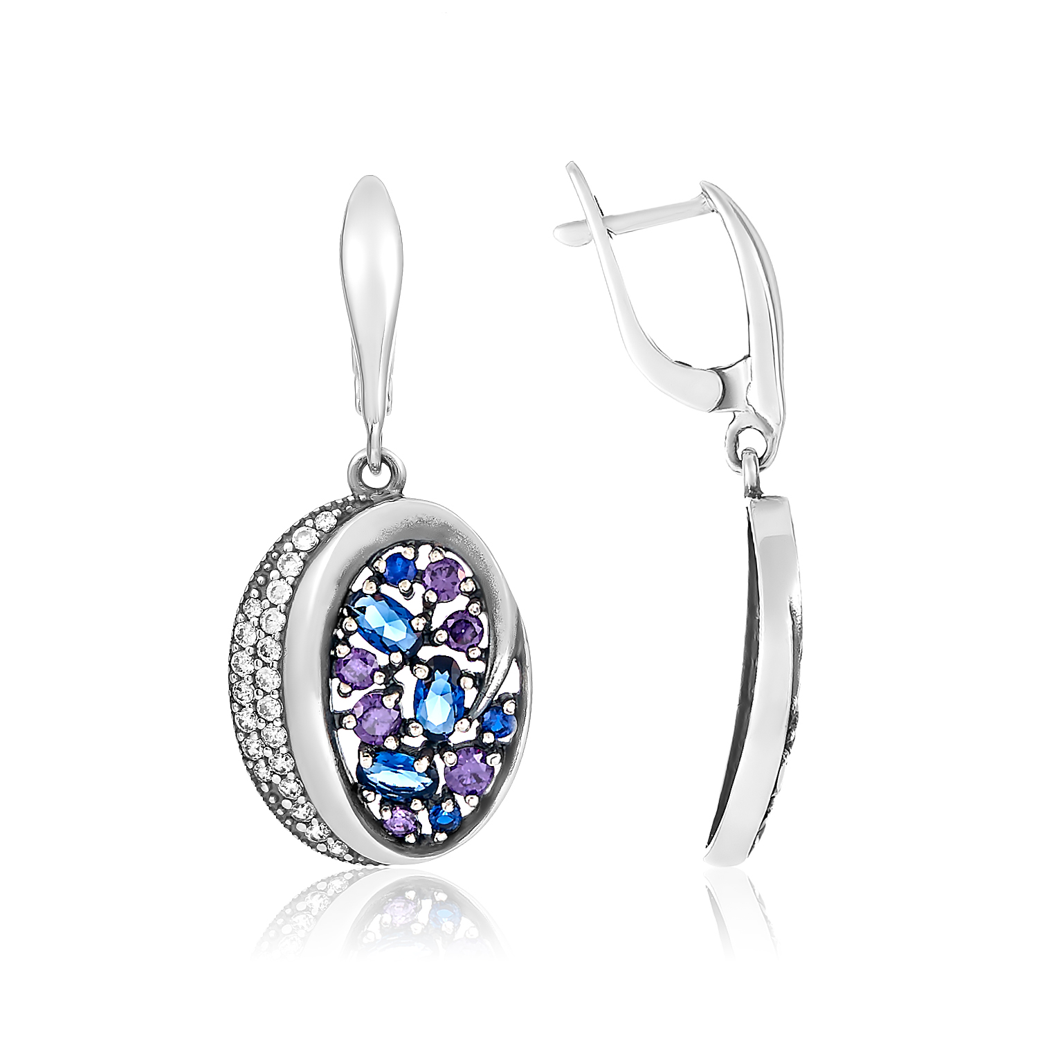 Серьги Вереск Серебро 925, артикул 1.20090/1с — изображение 5