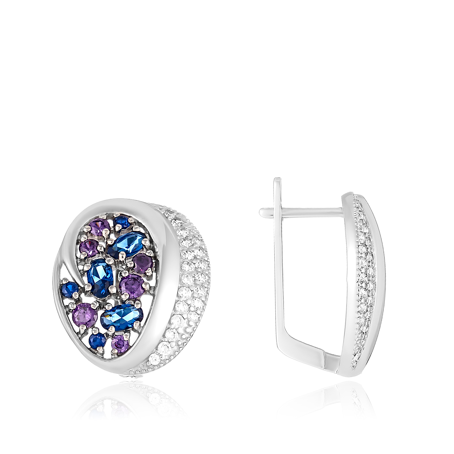 Серьги Вереск Серебро 925, артикул 1.20090р/с — изображение 5