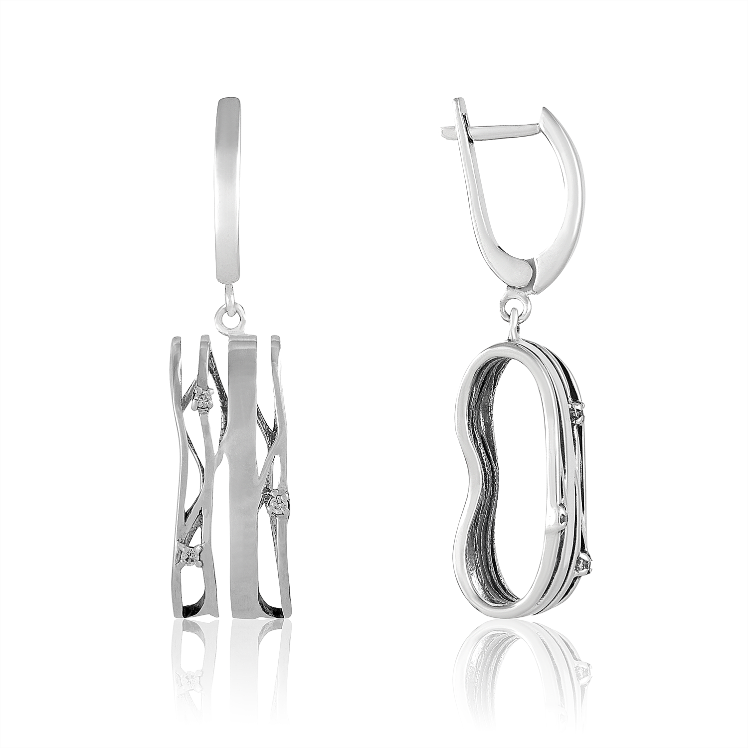 Серьги Сальса Серебро 925, артикул 1.20121