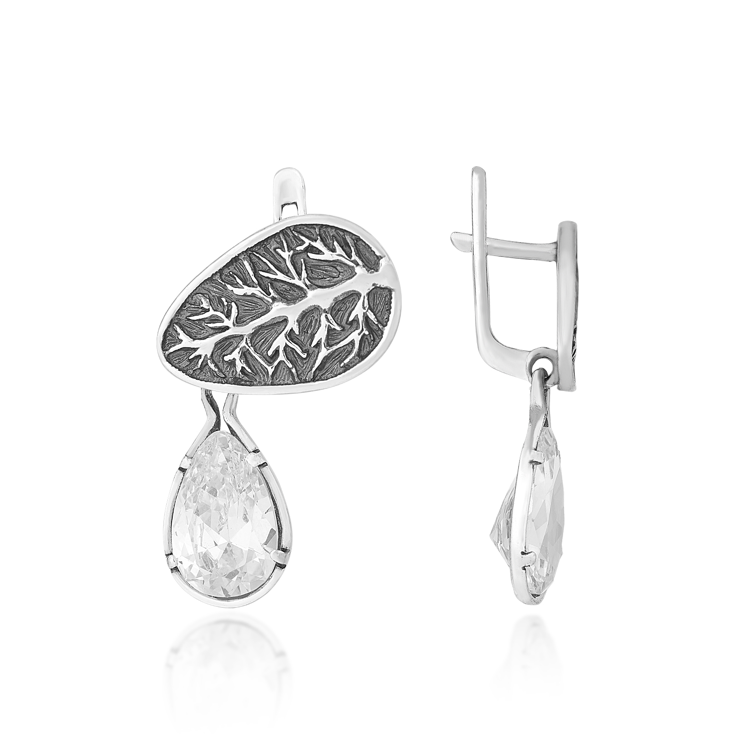 Серьги Смерека Серебро 925, артикул 1.20159/1