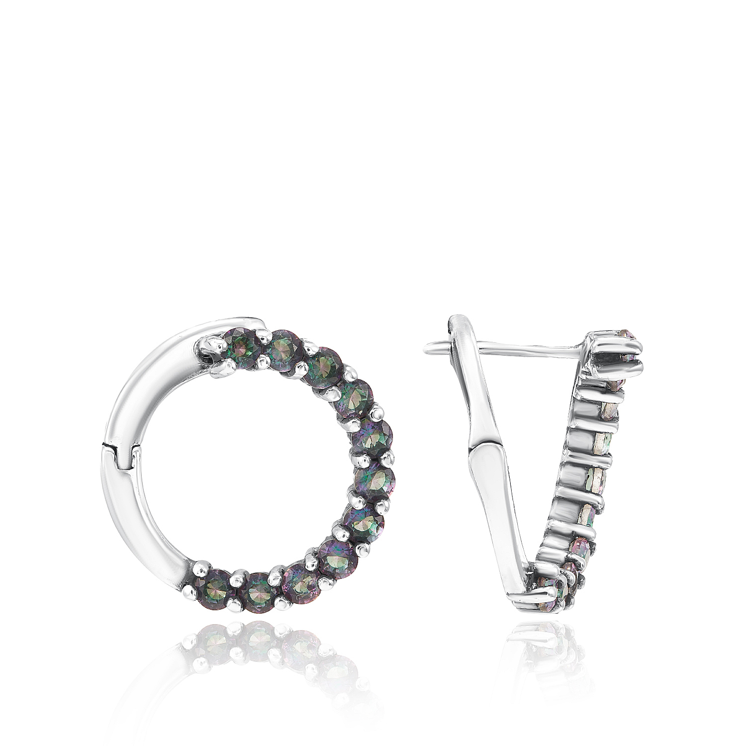 Серьги Фуксия Серебро 925, артикул 1.20191с