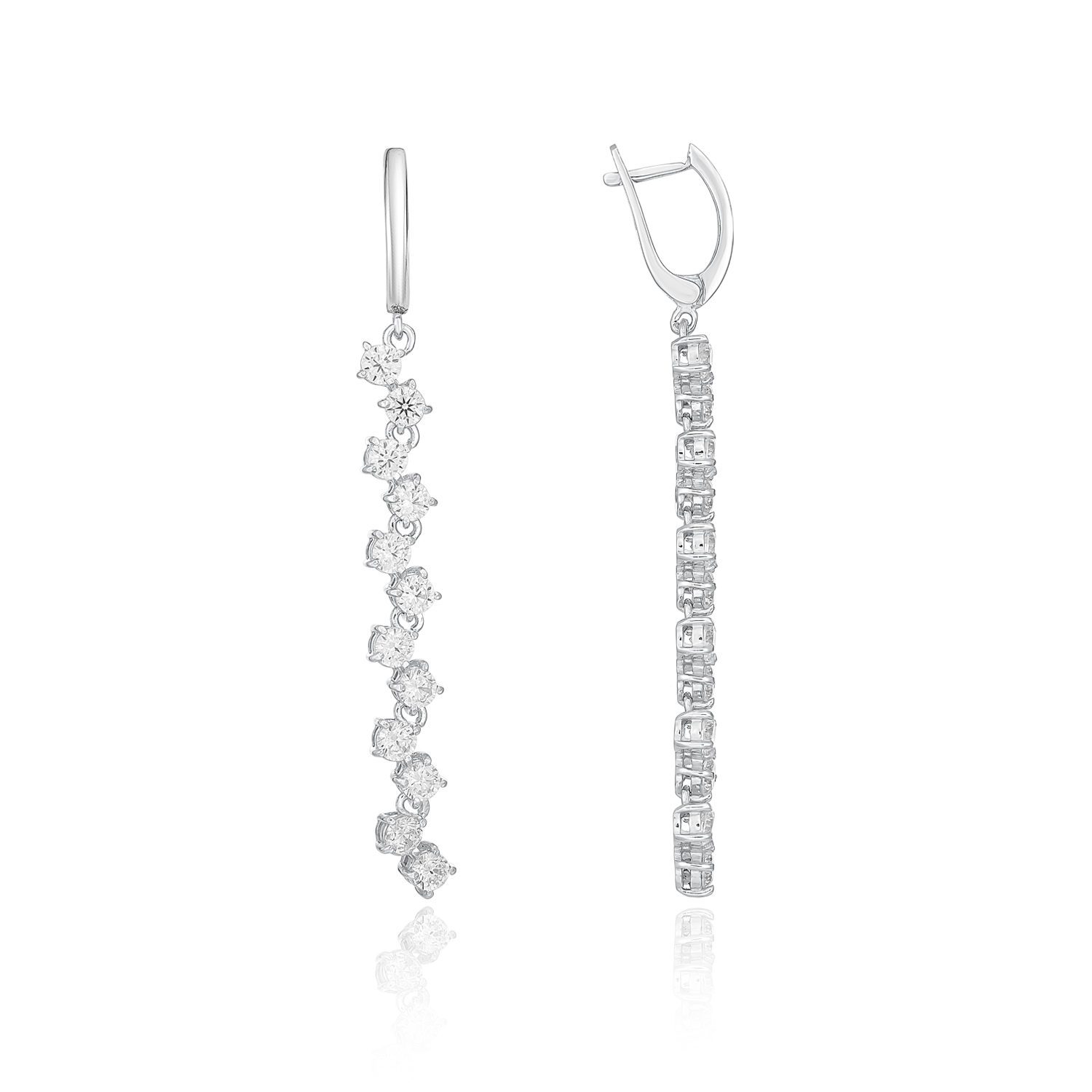 Серьги Дива Серебро 925, артикул 1.2390р