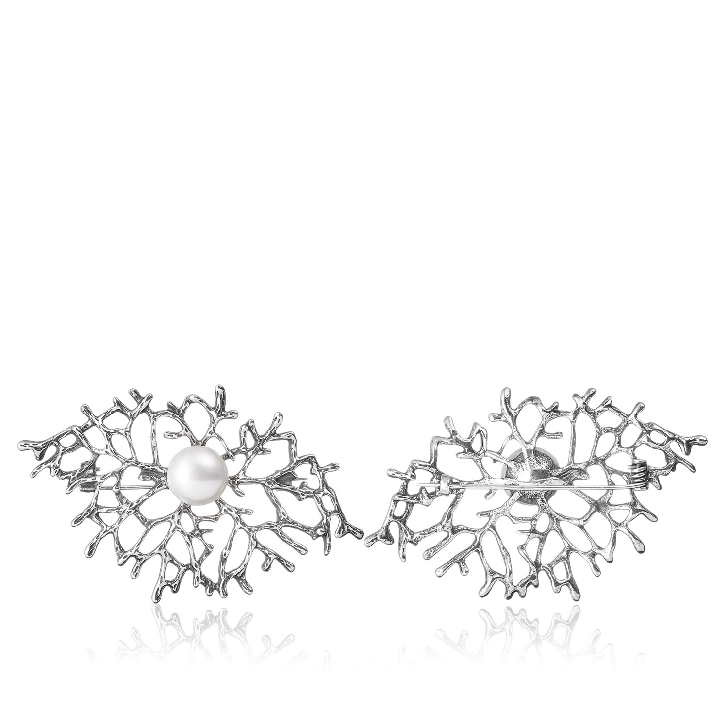 Брошь Ламинария Серебро 925, артикул 1.50071