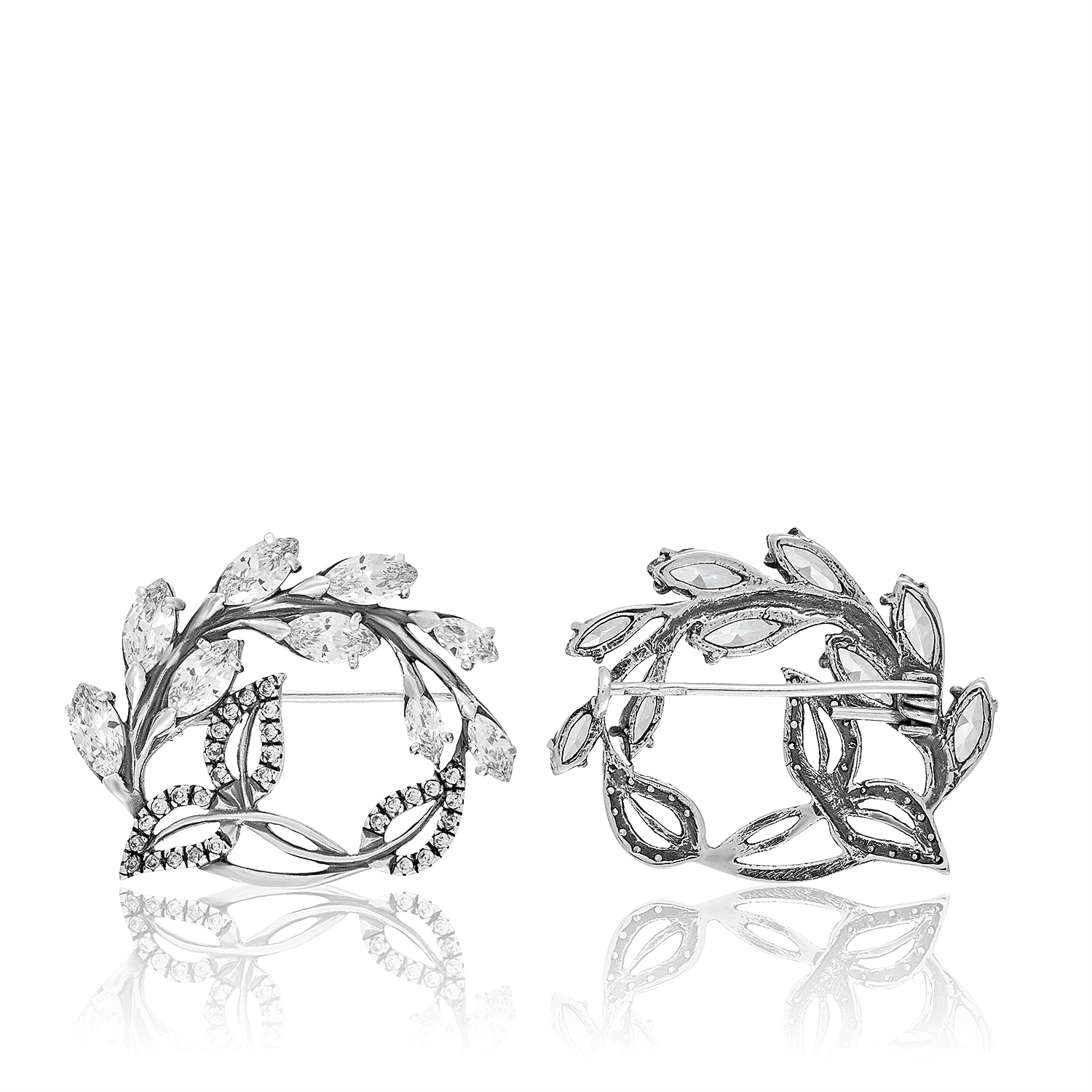 Брошь Визави Серебро 925, артикул 1.5524