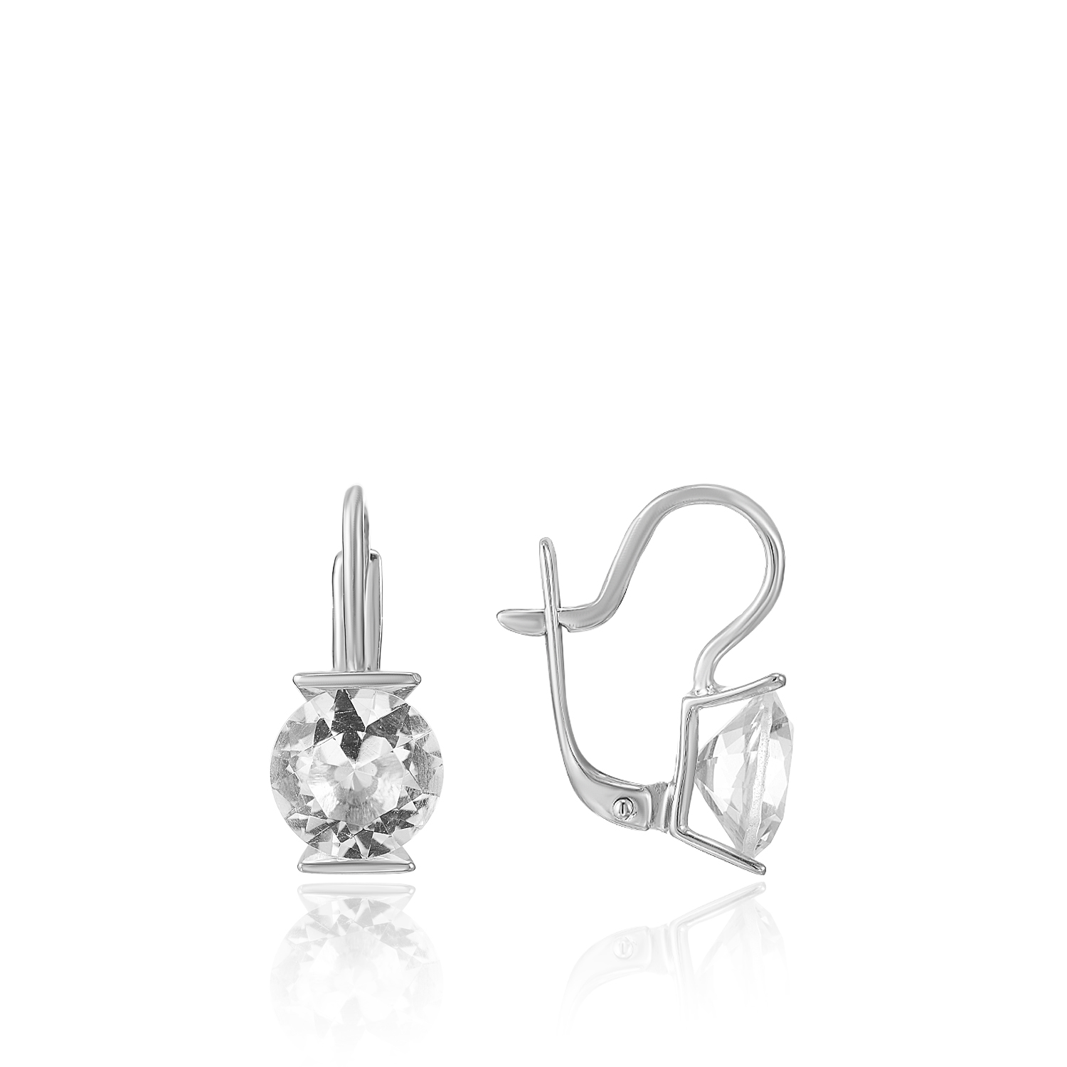Серьги пр_Серьги Классика Серебро 925, артикул 300226
