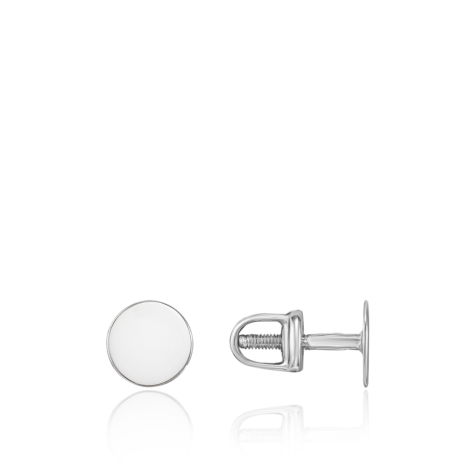 Серьги пр_Серьги Монетки на закрутке (мал.) Серебро 925, артикул 300725