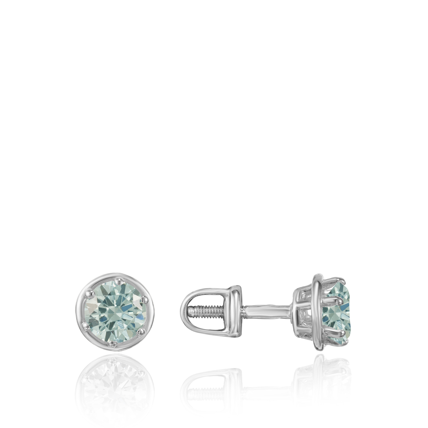 Серьги пр_Серьги Каст (287043) на закрутке (гол Серебро 925, артикул 300939