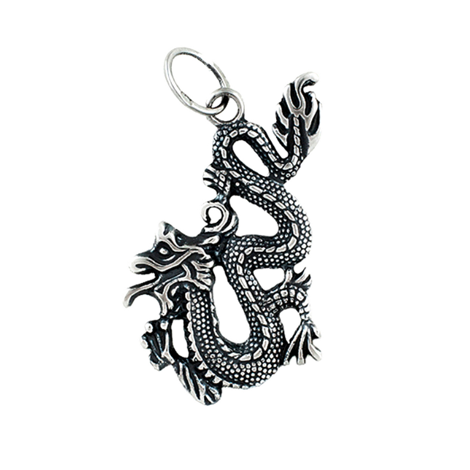 Подвеска Китайский дракон Серебро 925, артикул П10673