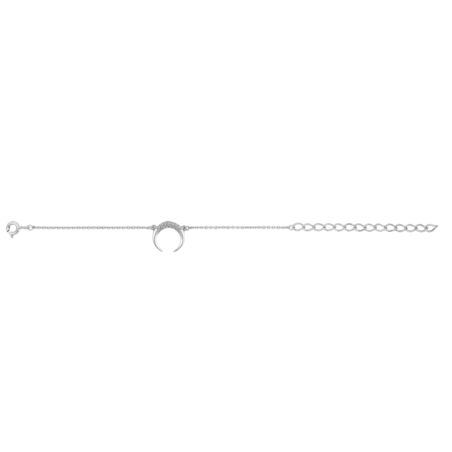 Браслет Луна с камнем Серебро 925, артикул 220111