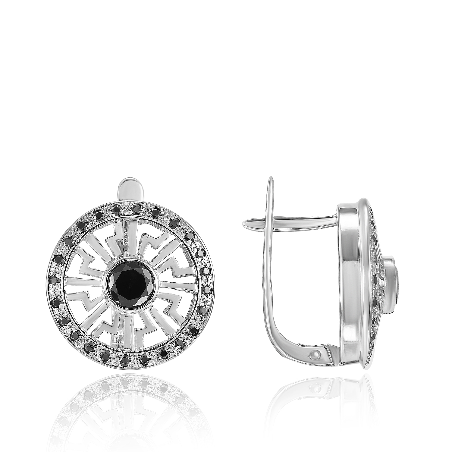 Серьги Версаче Серебро 925, артикул 300843